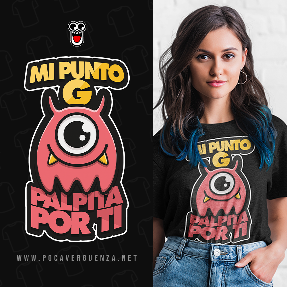 Mi Punto Palpita Por Ti pocaverguenza Camisetas