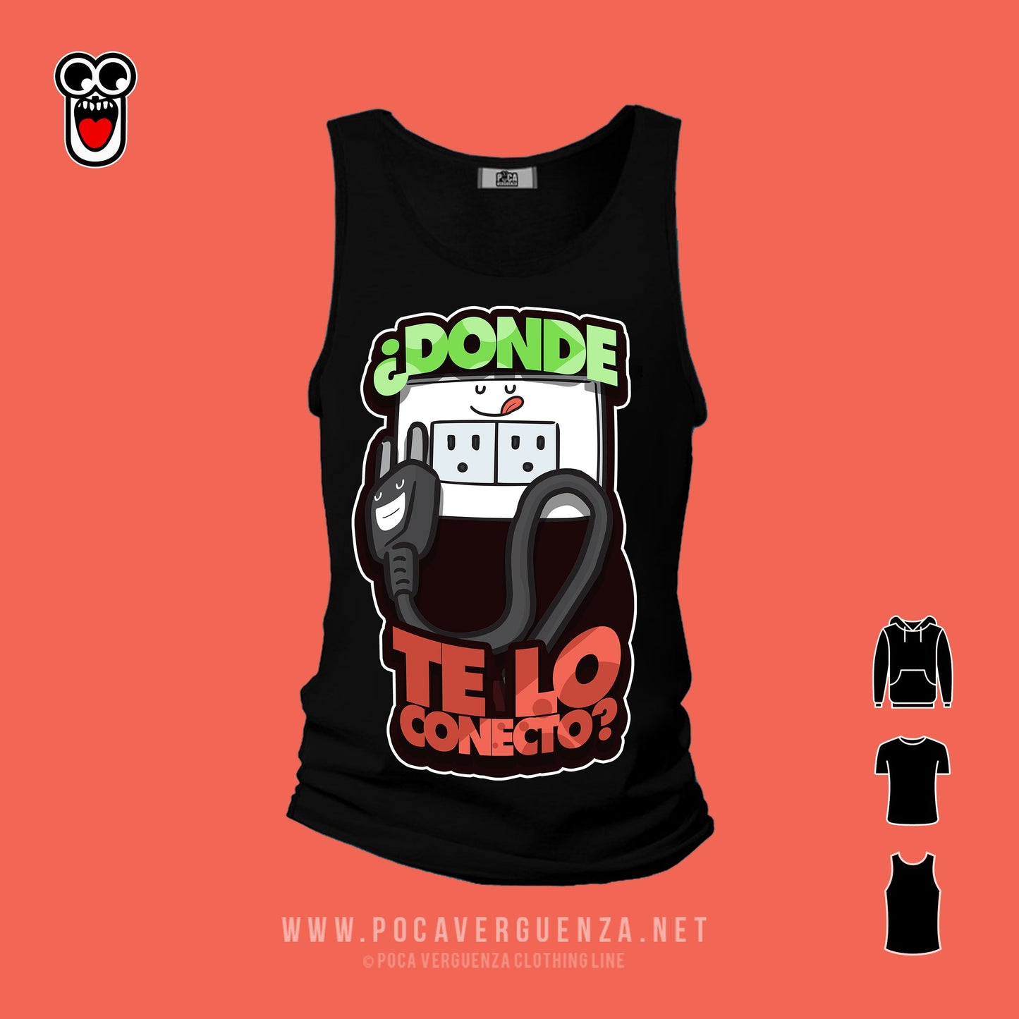 ¿Donde Te Lo Conecto? pocaverguenza Camisetas