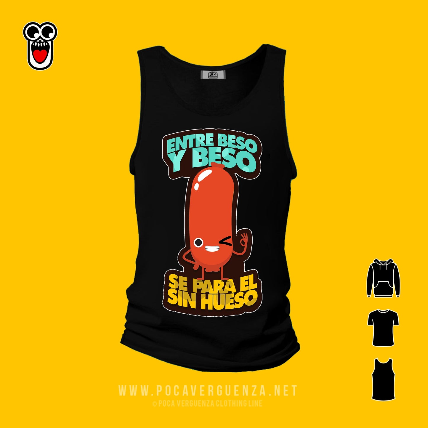 Entre Beso Se Para El Sinhueso pocaverguenza Camisetas