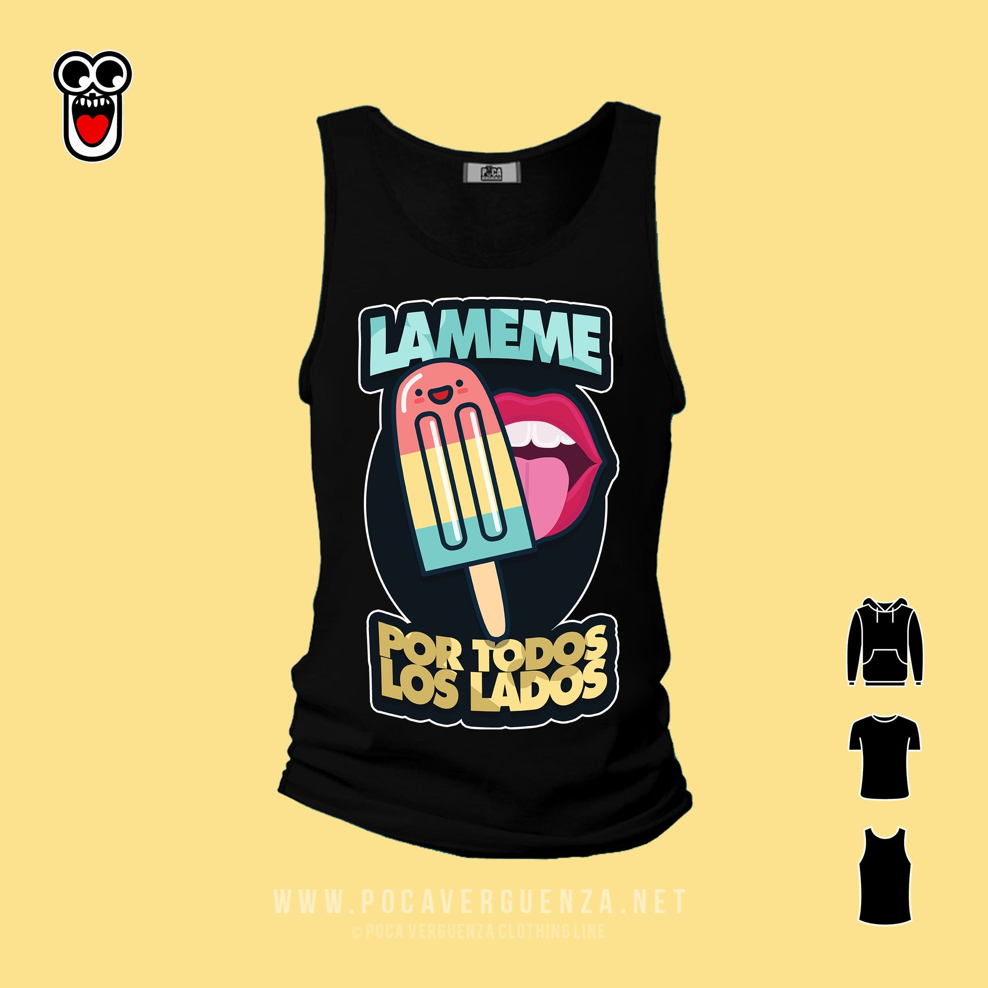 Lameme Por Todos Lados pocaverguenza Camisetas