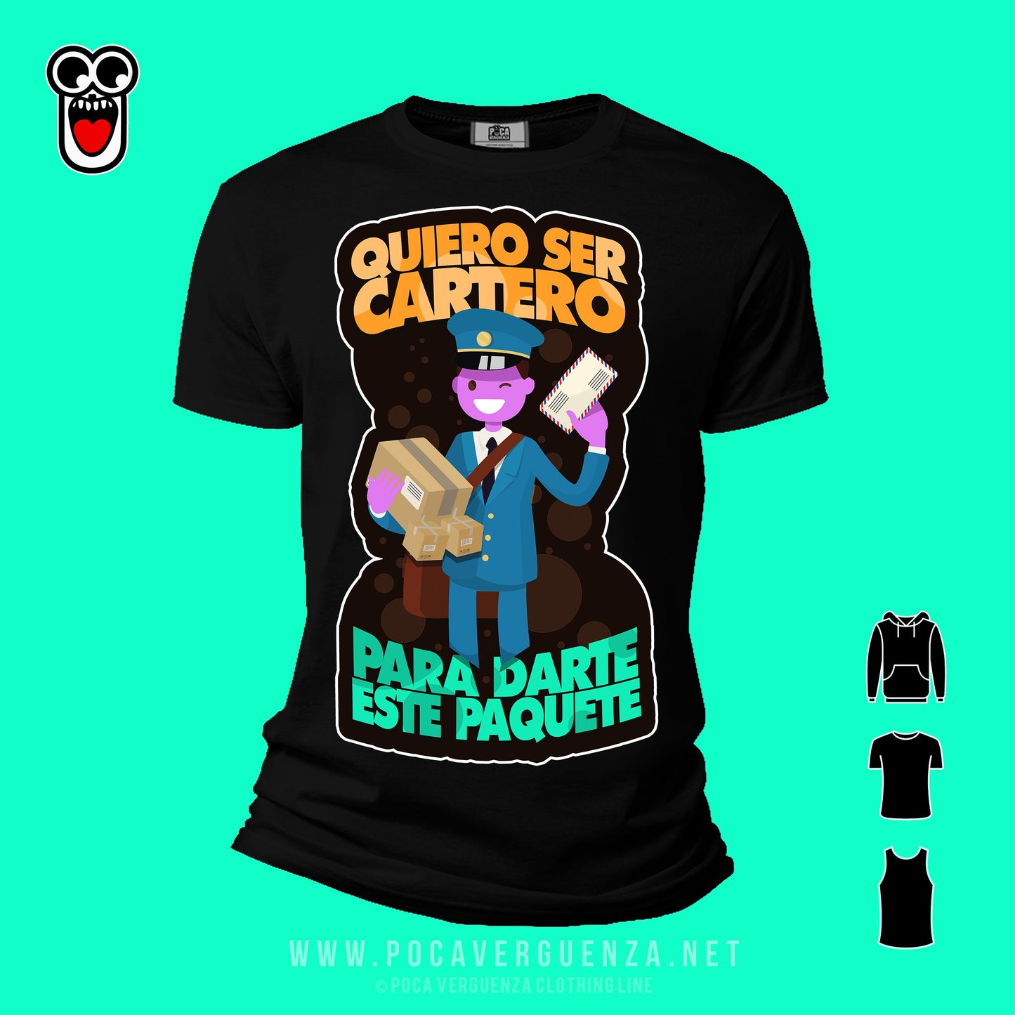 Quiero Ser Cartero Para Darte Este Paquete pocaverguenza Camisetas