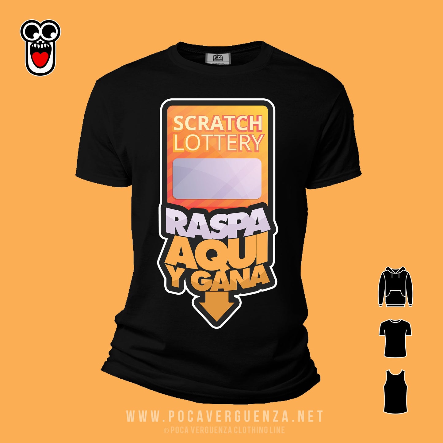 Raspa Aqui Gana pocaverguenza Camisetas