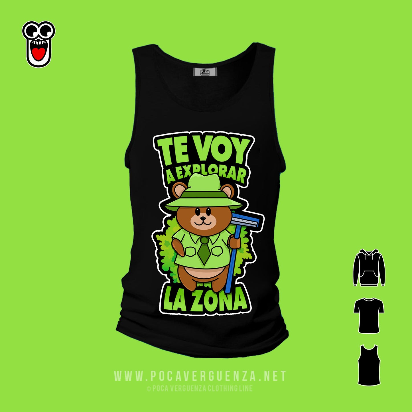 Te Voy Explorar La Zona pocaverguenza Camisetas